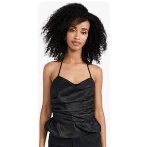 SIMKHAI Hailee Halter Top in Black NWT Size 14